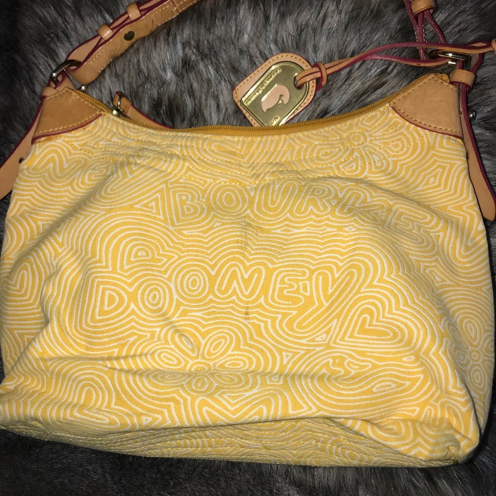Bright yellow Dooney and Bourke purse💛